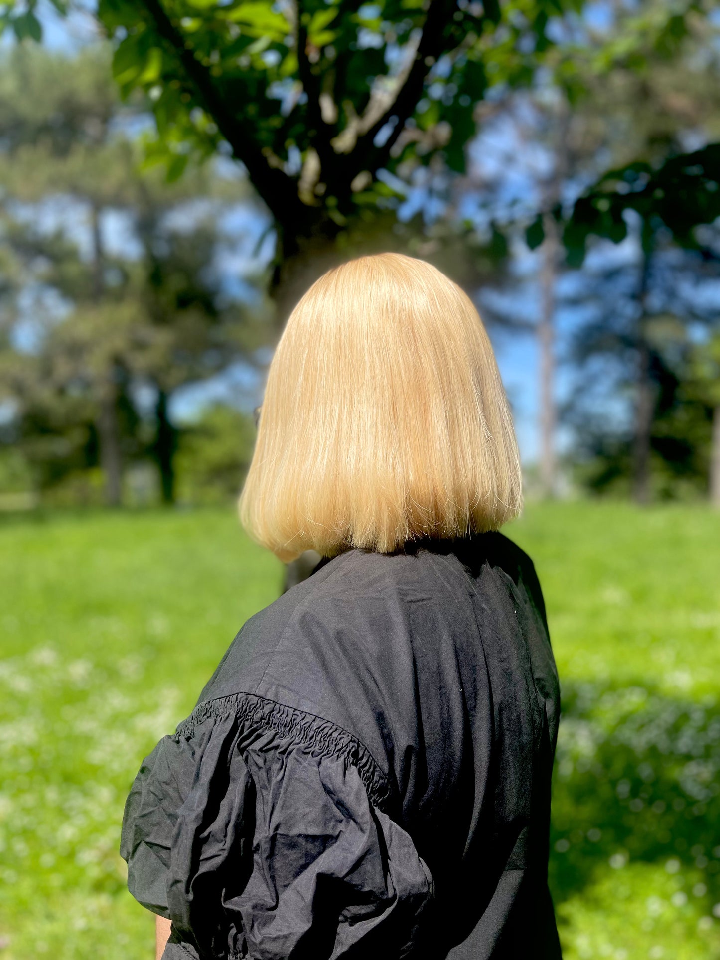 Perruque Bob Virgin Hair 10” – Closure 2x6 Blond | MAYA – Minga Hair