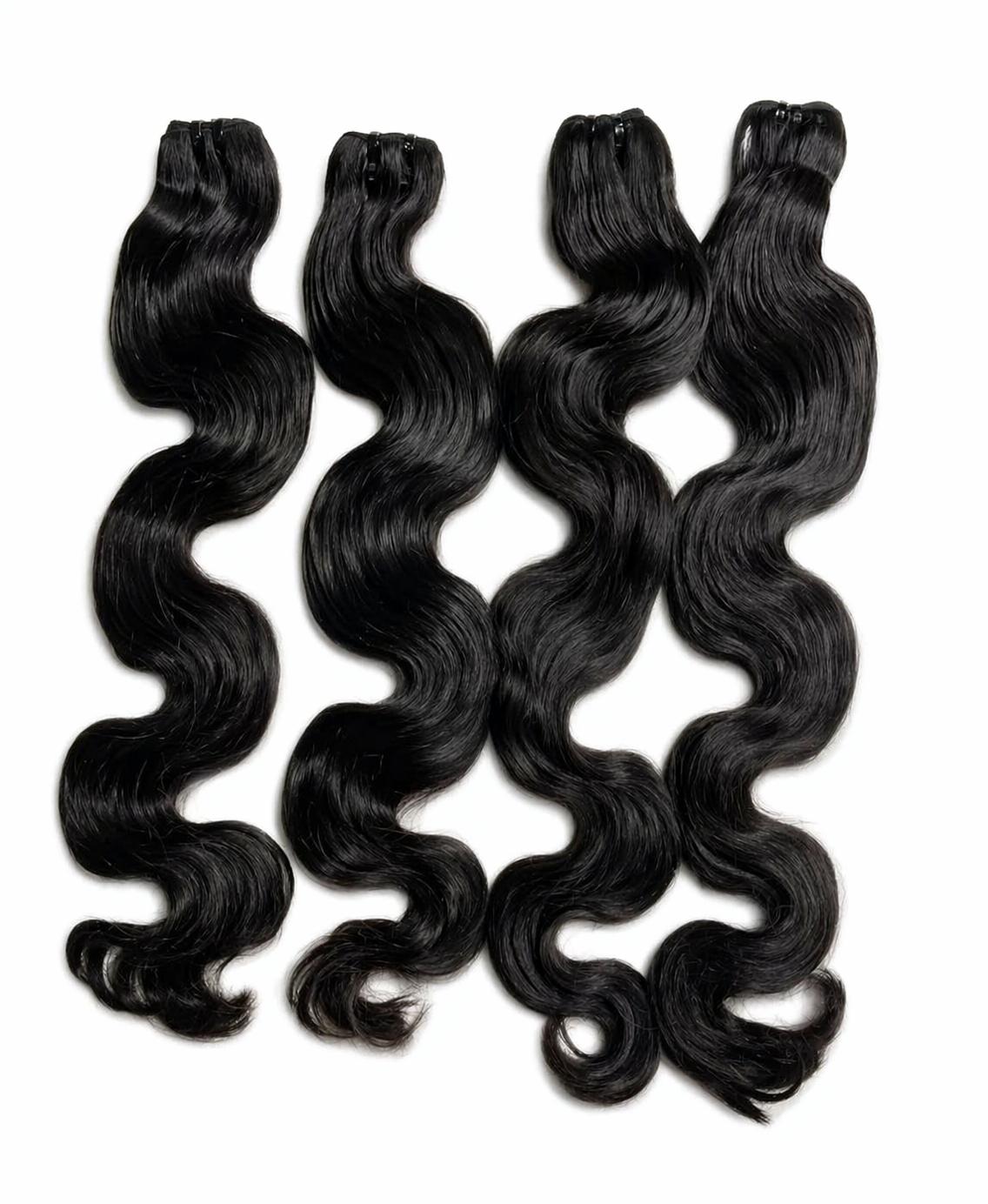 Raw Hair Body Wave Bundles – Extensions Cheveux Naturels Ondulés | Minga Hair