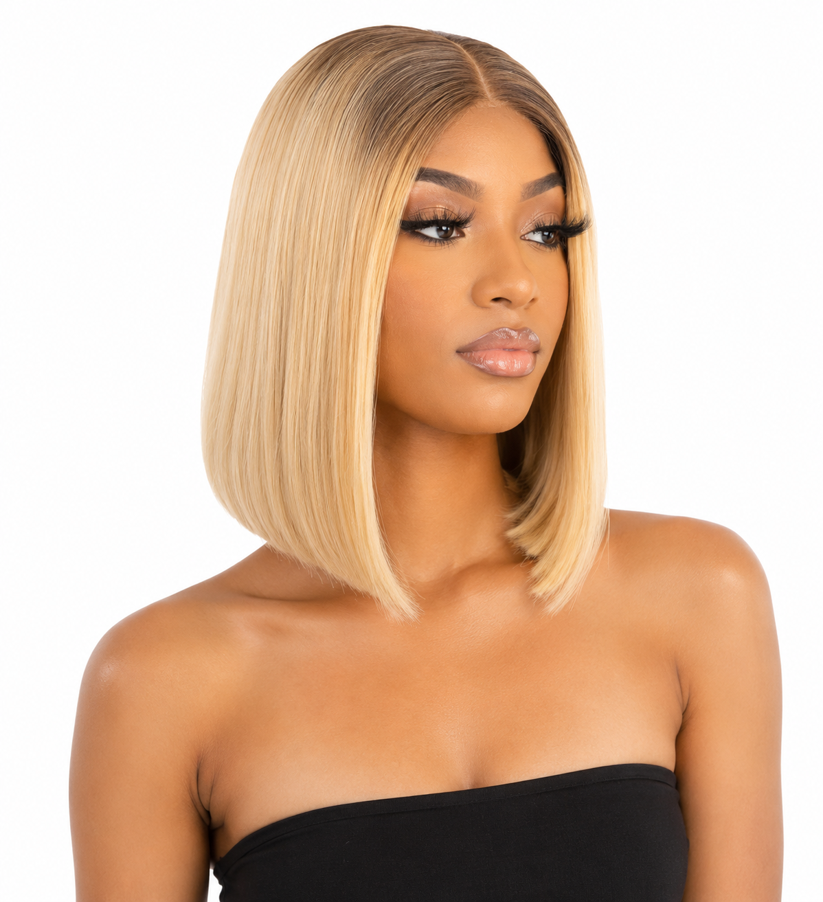 Raw Hair Bob Blonde 5x5 HD – Perruque Lisse Premium 14 Pouces