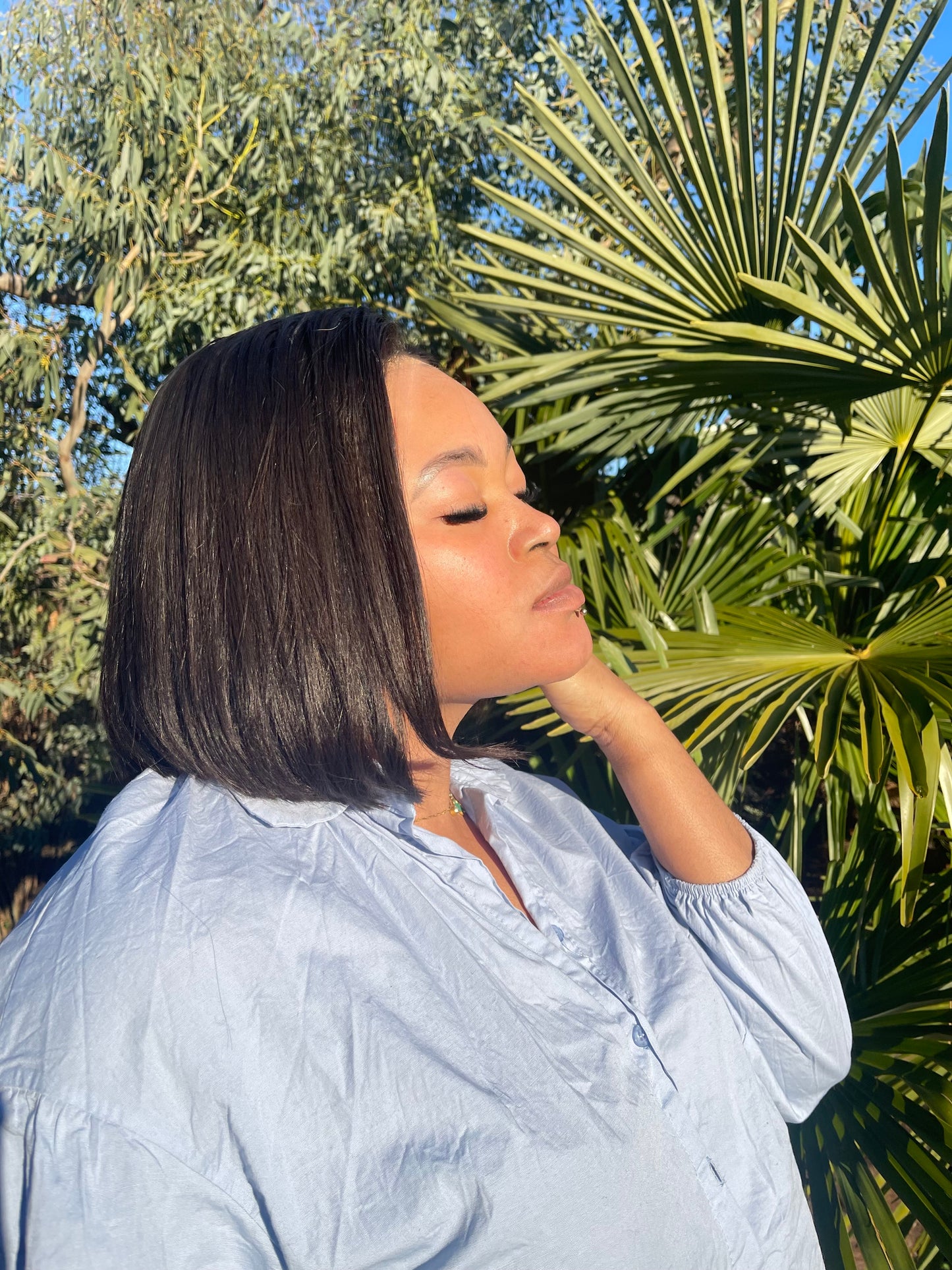 SOPHIA- Perruque Bob 10 pouces Raw Hair Closure 4x4 HD 250%