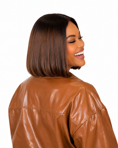 Perruque Bob Virgin Hair Lisse 10” – Closure Naturelle | KENAYA – Minga Hair