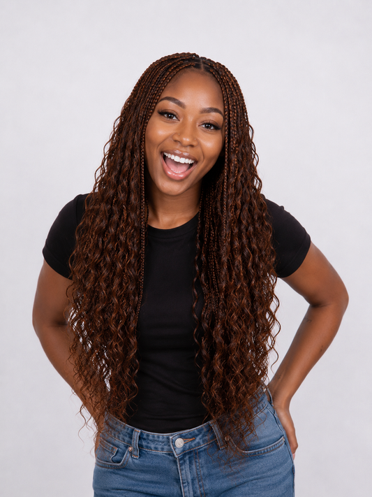 Bulk Hair Loose Deep Marron – Mèches naturelles pour tresses