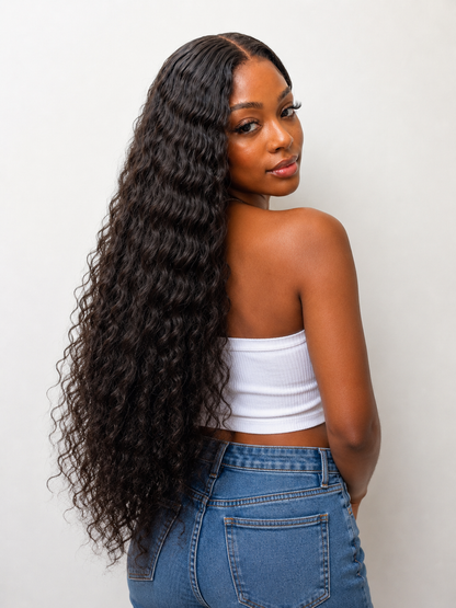 Perruque Curly Raw Hair Taille 28 Closure 5x5 HD – Cheveux Naturels Premium | Minga Hair