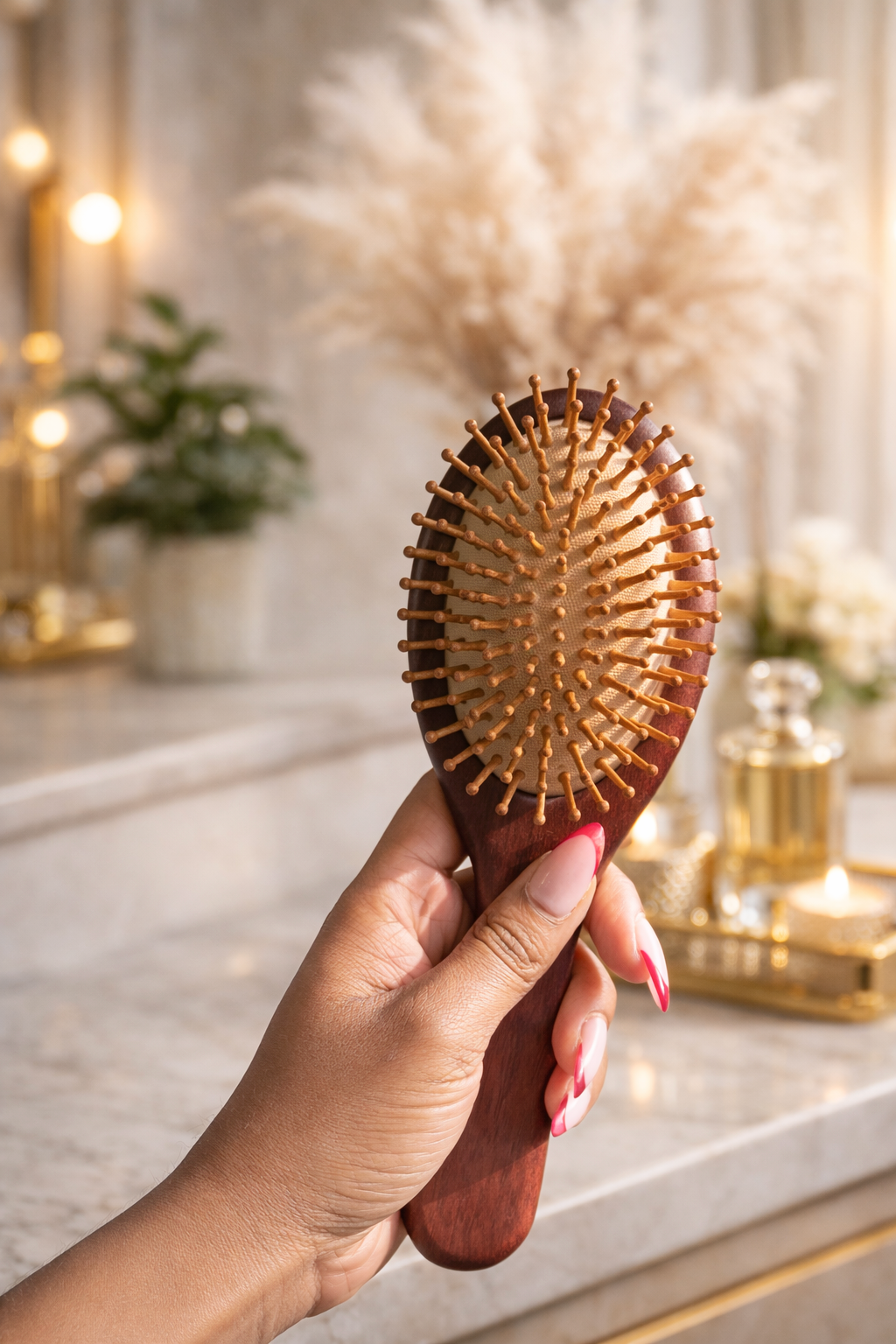 Brosse en bois Minga Hair – Édition Signature