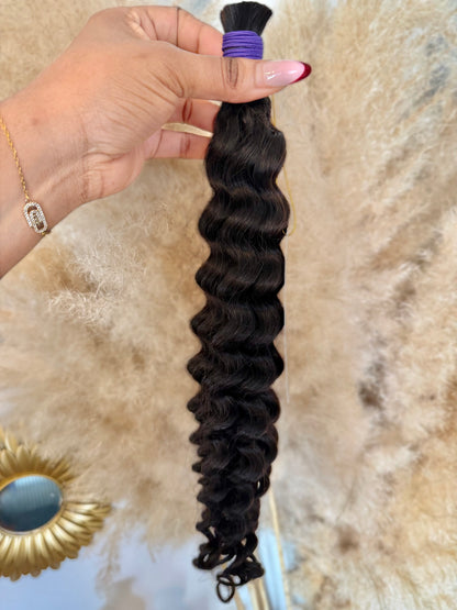 Mèches pour tresses — Bulk Hair naturel 18 inch loose Deep