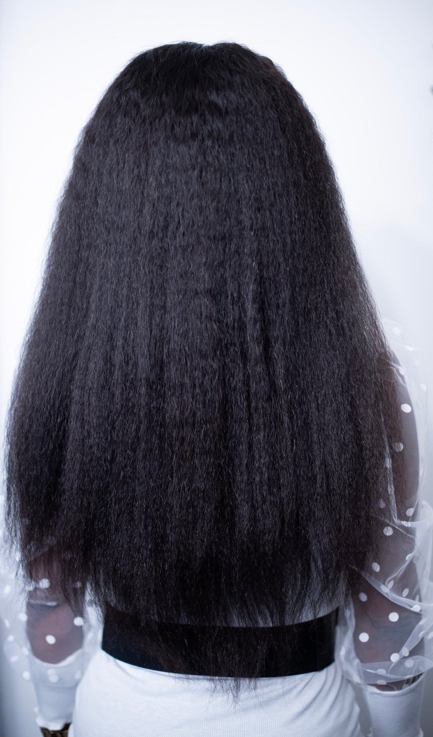 POUTY 20inch Closure Wig- Kinky Straight Wig - Virgin Hair Luxury