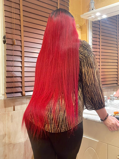 Lola - Perruque Closure Lisse 28 pouces en Cheveux Raw Hair de Luxe