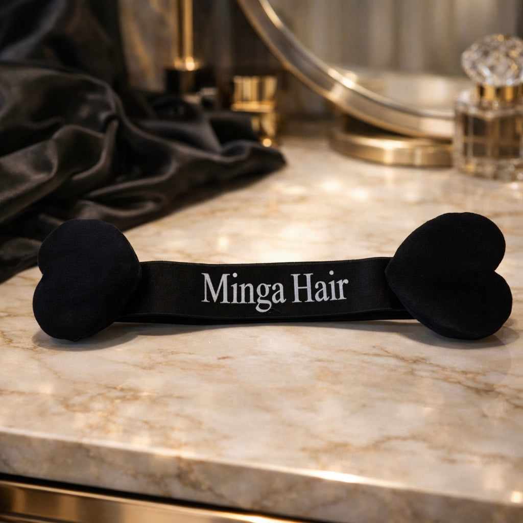 Bandeau de Maintien Lace Wig Minga Hair – Fixation Sans Colle pour Perruques & Baby Hair (Velcro Ajustable)