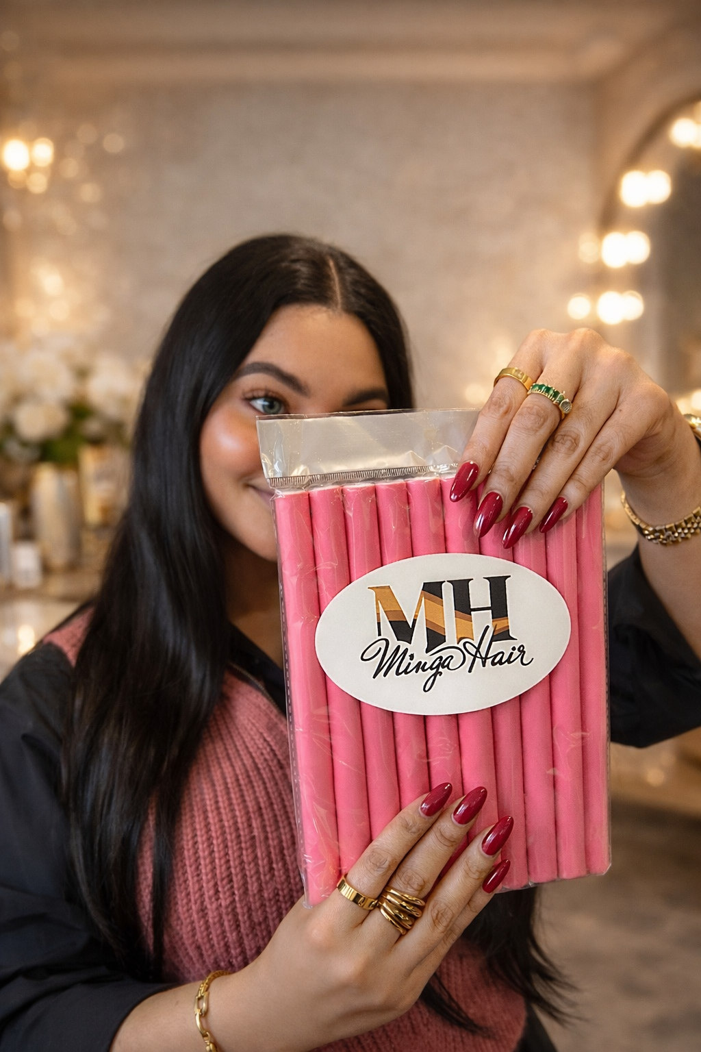 Bigoudis en mousse – Boucles naturelles & volume souple | Minga Hair