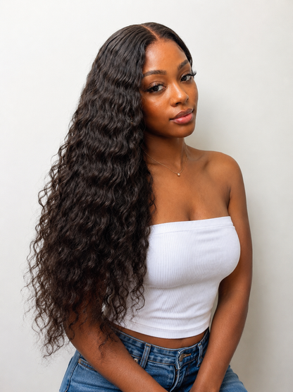 Perruque Curly Raw Hair Taille 28 Closure 5x5 HD – Cheveux Naturels Premium | Minga Hair