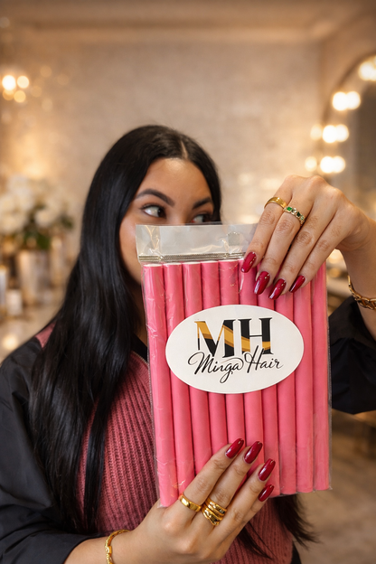 Bigoudis en mousse – Boucles naturelles & volume souple | Minga Hair