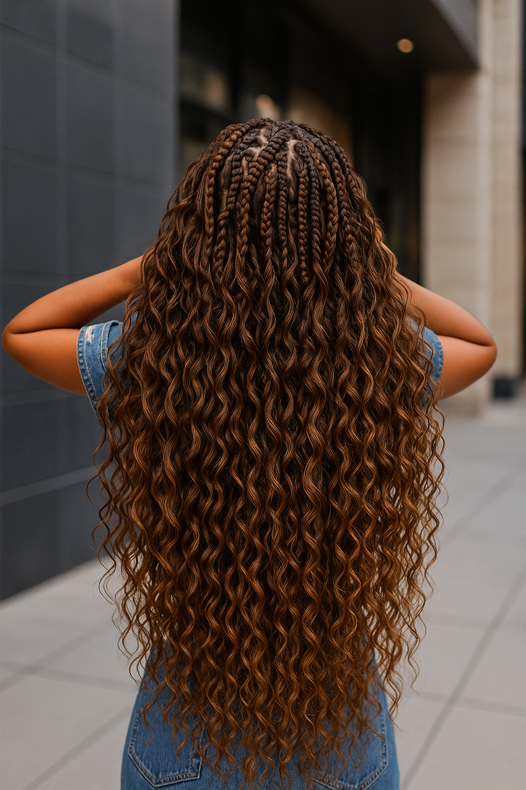 Mèches pour tresses — Bulk Hair Loose Deep Marron