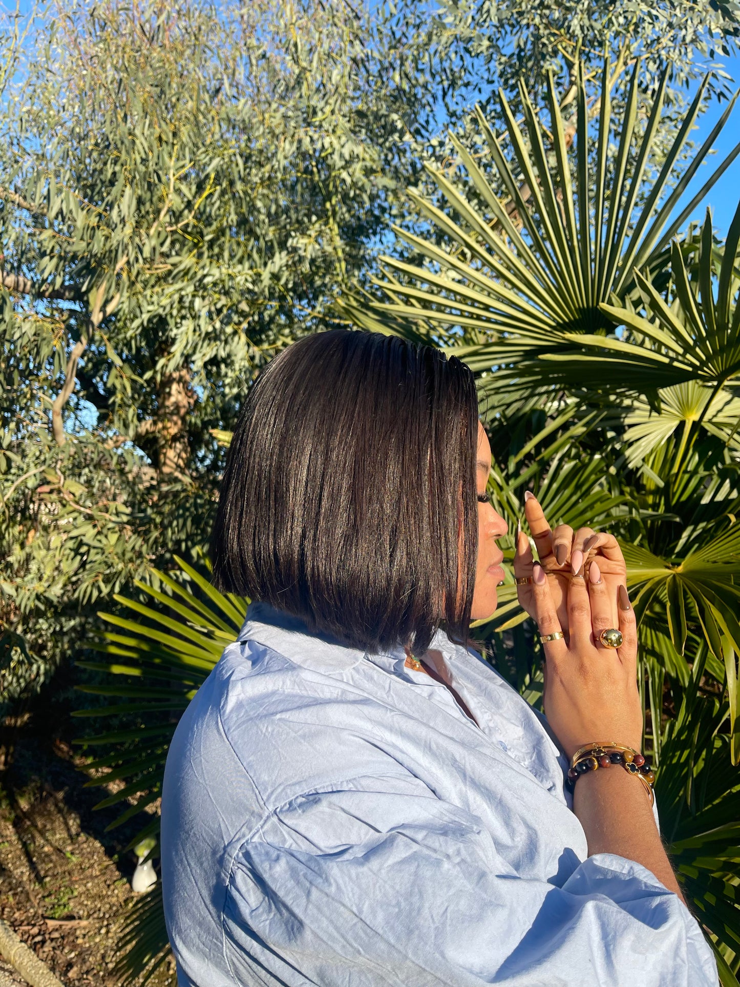 SOPHIA- Perruque Bob 10 pouces Raw Hair Closure 4x4 HD 250%