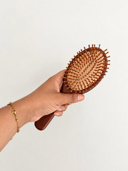 Brosse en bois Minga Hair – Édition Signature