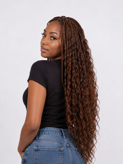 Bulk Hair Loose Deep Marron – Mèches naturelles pour tresses