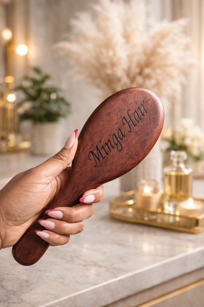 Brosse en bois Minga Hair – Édition Signature