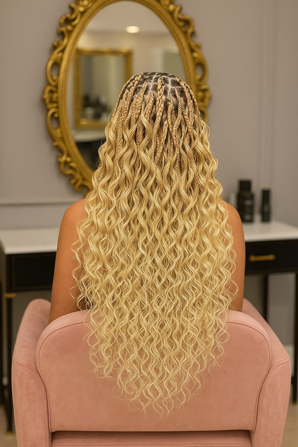 Mèches pour tresses — Bulk Hair Blond 60 lisse