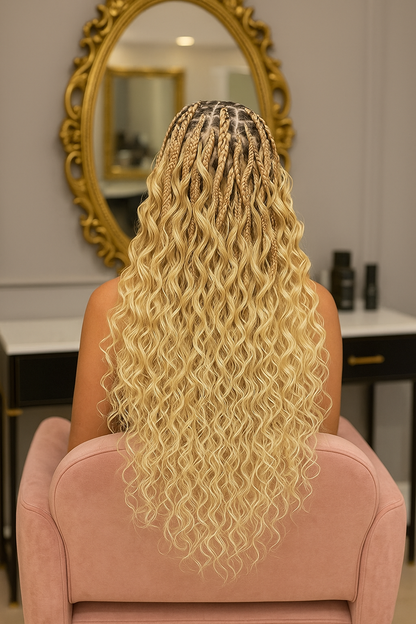 Mèches pour tresses — Bulk Hair Blond 60 lisse