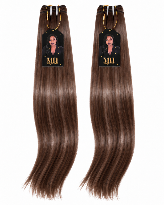 Tissages Raw Hair Lisse Couleur 2 – Cheveux 100 % Naturels Premium