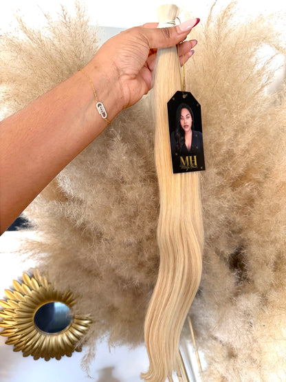 Bulk Hair Blond 60 Lisse – Mèches naturelles pour tresses