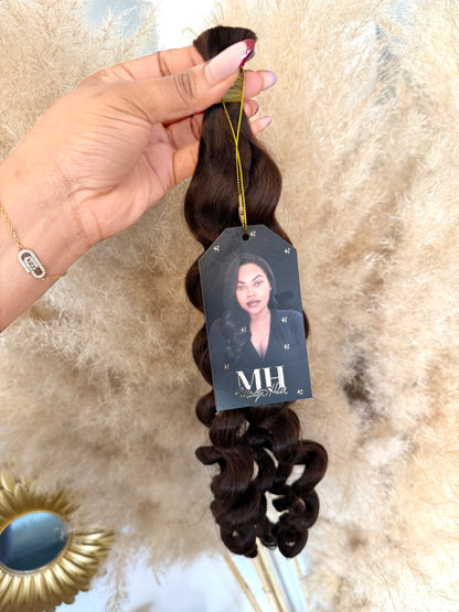 Bulk Hair Loose Deep Marron – Mèches naturelles pour tresses