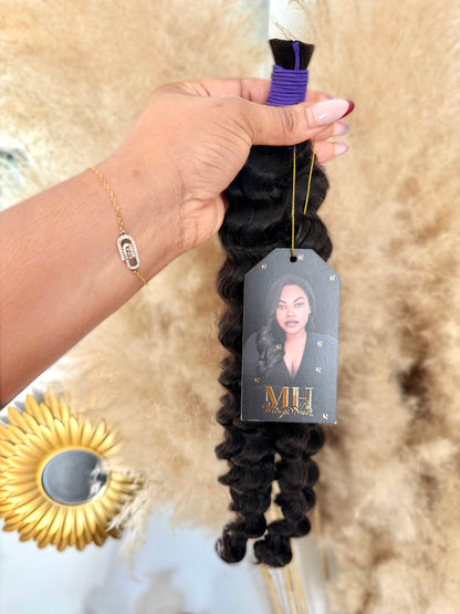 Bulk Hair Loose Deep 18 pouces – Mèches naturelles pour tresses