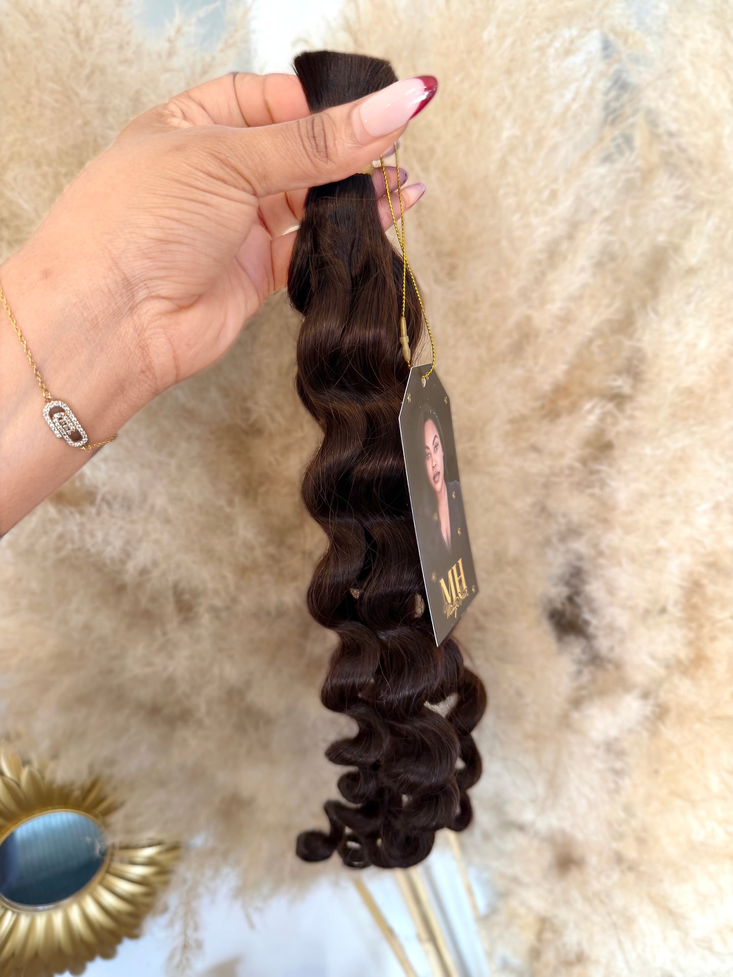 Bulk Hair Loose Deep Marron – Mèches naturelles pour tresses